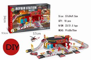 DIE-CAST PARKING LOT SET,