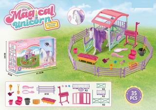 MAGICAL UNICORN STABLE 35PCS,