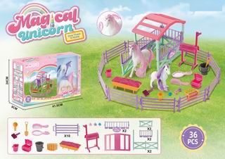 MAGICAL UNICORN STABLE 36PCS,