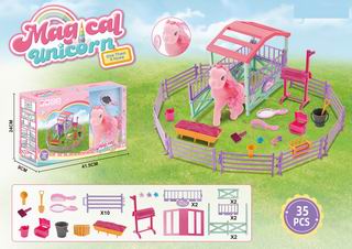 MAGICAL UNICORN STABLE 35PCS,