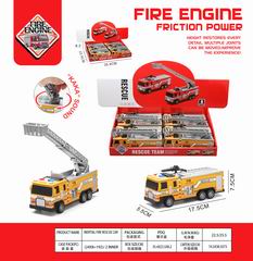 FRICTION FIRE TRUCK 8PCS,
