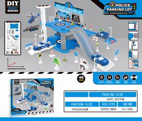 POLICE PARKING LOT 48PCS,