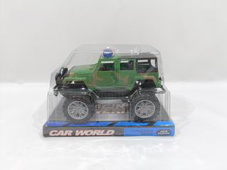 PULLING MILITARY CAR,