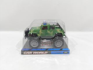 PULLING MILITARY CAR,