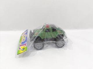 PULLING MILITARY CAR,