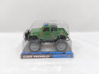 PULLING MILITARY CAR,