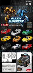 DEFORMATION DIE-CAST CAR 12PCS,
