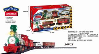B/O RAIL TRAIN W/LIGHT & MUSIC 24PCS,