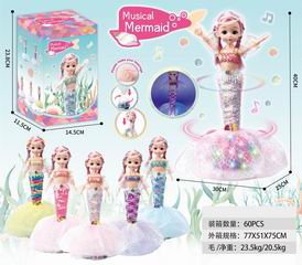 B/O MUSICAL MERMAID W/LIGHT & MUSIC,