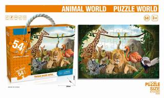 ANIMAL PUZZLE WORLD 54PCS,