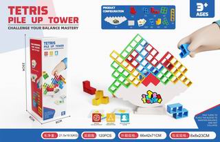 TETRIS PILE UP TOWER 16PCS,