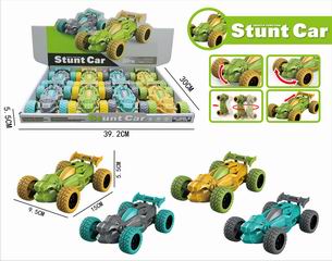 FRICTION DINOSAUR STUNT CAR 8PCS,