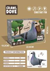 B/O CRAWL DOVE W/LIGHT & MUSIC,