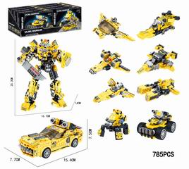 DEFORMATION BUILDING BLOCK CAR 8PCS,