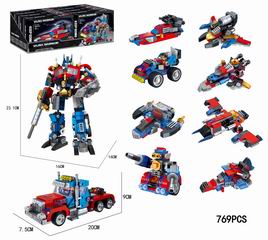 DEFORMATION BUILDING BLOCK CAR 8PCS,