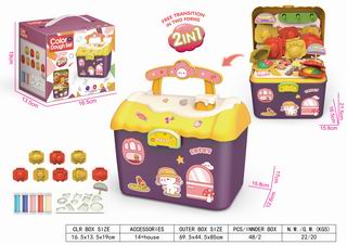 COLOR DOUGH SET 14PCS,