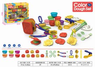 COLOR DOUGH SET 29PCS,