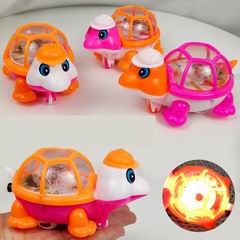 PULL LINE TURTLE W/LIGHT,