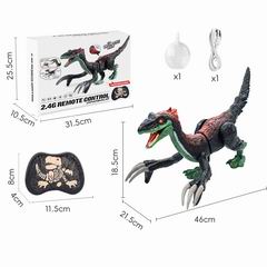2.4G R/C DINOSAUR W/SPRAY,