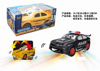 B/O POLICE CAR W/LIGHT & MUSIC,