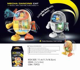 B/O DANCING CAT W/LIGHT & MUSIC,
