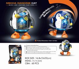 B/O DANCING PENGUIN W/LIGHT & MUSIC,