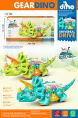 B/O GEAR DINOSAUR W/LIGHT & MUSIC,
