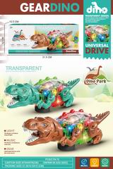 B/O GEAR DINOSAUR W/LIGHT & MUSIC,