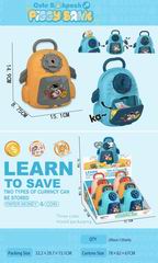 BAGPACK PIGGY BANK 6PCS,