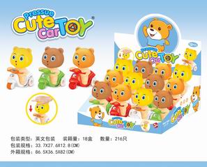 BEAR PRESS CAR 12PCS,