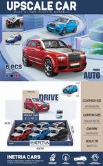 FRICTION CAR W/LIGHT & MUSIC 6PCS,