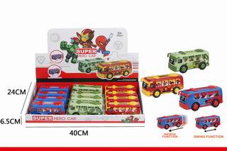 FRICTION BUS 12PCS,