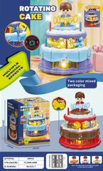 B/O ROTATING CAKE CAR W/LIGHT & MUSIC,