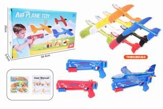 34CM CATAPULT AIRPLANE W/LIGHT,
