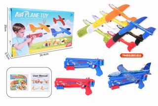 34CM CATAPULT AIRPLANE W/LIGHT,