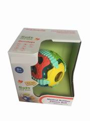 MUSICAL RUBBER FITNESS BALL W/LIGHT,