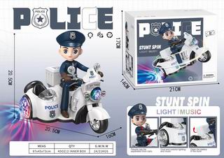 B/O POLICE TRICYCLE W/LIGHT & MUSIC,