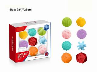 TEXTURED BALLS 8PCS,