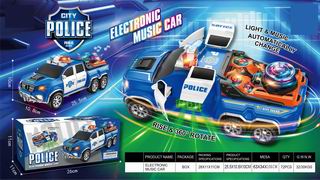 B/O POLICE CAR W/LIGHT & MUSIC,