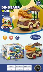 B/O DINOSAUR CAR W/SPRAY,