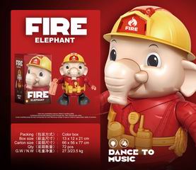 B/O DANCE FIRE ELEPHANT W/LIGHT & MUSIC,
