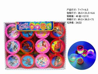 RAINBOW RING W/LIGHT 12PCS,