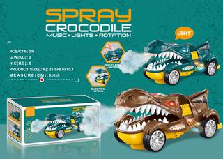 B/O CROCODILE W/SPRAY,
