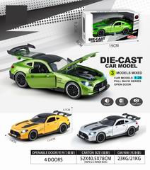 1:28 PULL BACK DIE-CAST CAR W/LIGHT & MUSIC,