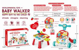 2 IN 1 BABY WALKER,