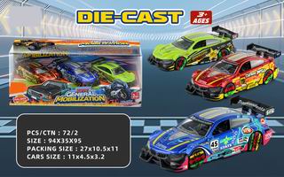 1:40 PULL BACK DIE-CAST CAR 3PCS,