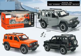 1:24 PULL BACK DIE-CAST CAR W/LIGHT & MUSIC,