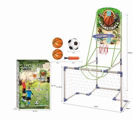 2 IN 1 BASKETBALL & SOCCER SET,