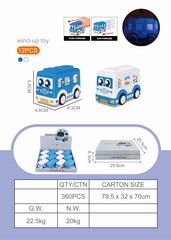 FRICTION POLICE CAR W/LIGHT 12PCS,