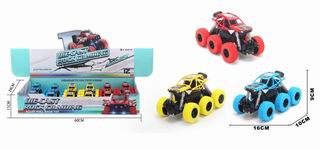 PULL BACK DIE-CAST CAR W/LIGHT & SOUND 12PCS,